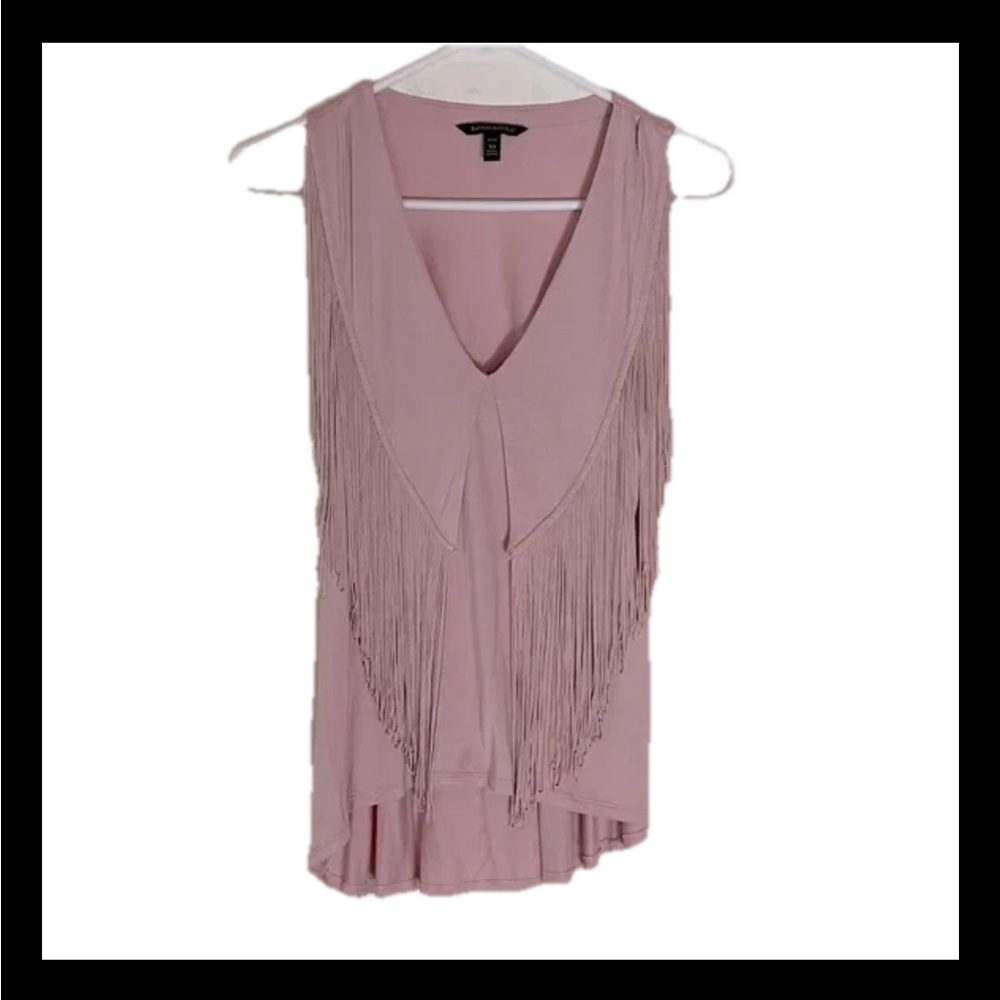 Banana Republic Size XS Petite Sleeveless V Neck Women’s Pink Hi Low Tank